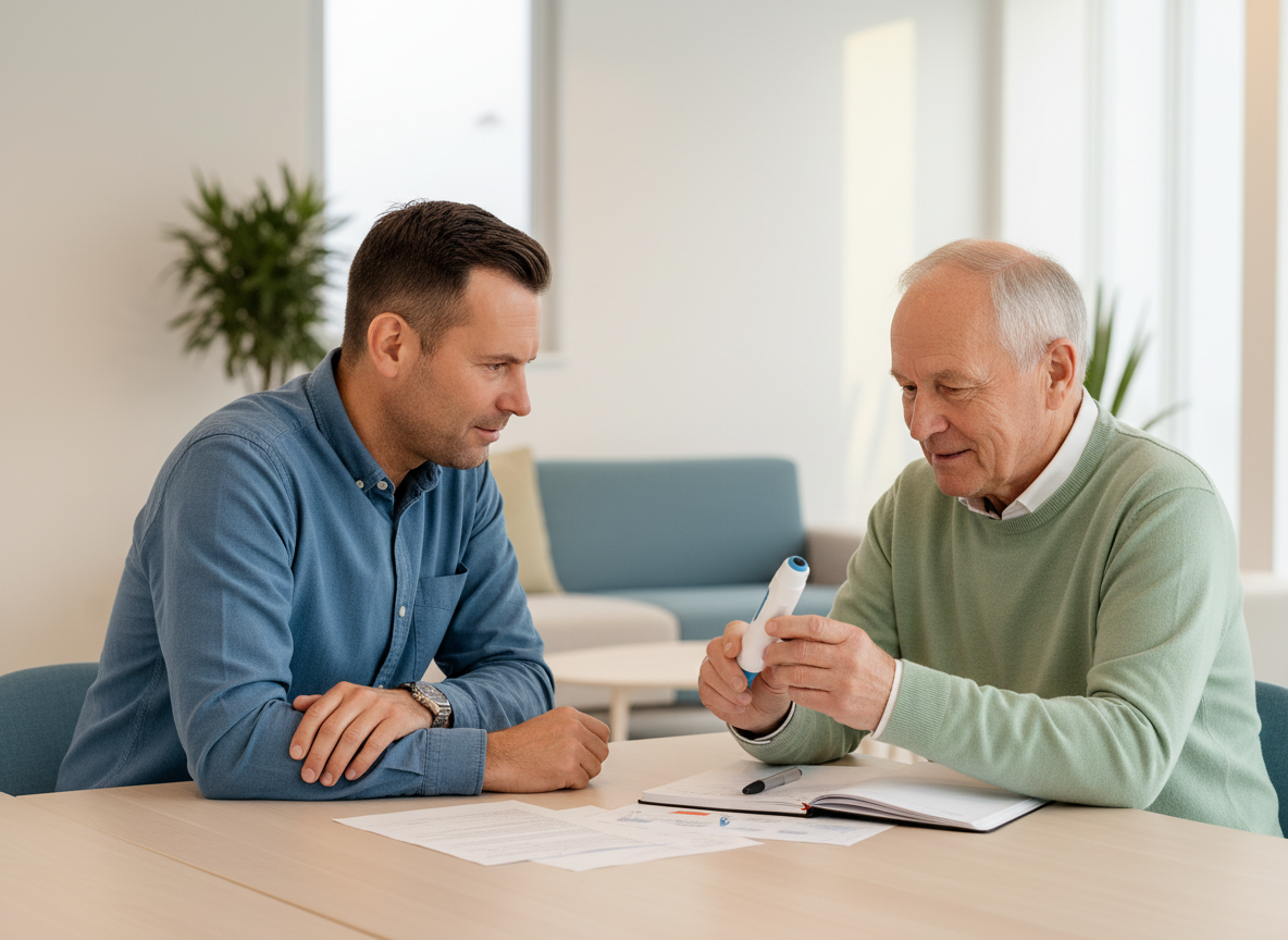 One-to-one healthcare interview